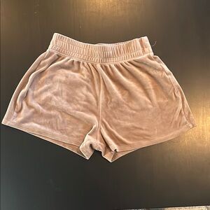 Hollister Tan Athletic Shorts with Elastic Waistband